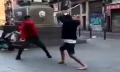 Bagarre de rue entre communautés dans les rues de Barcelone Koideneuf